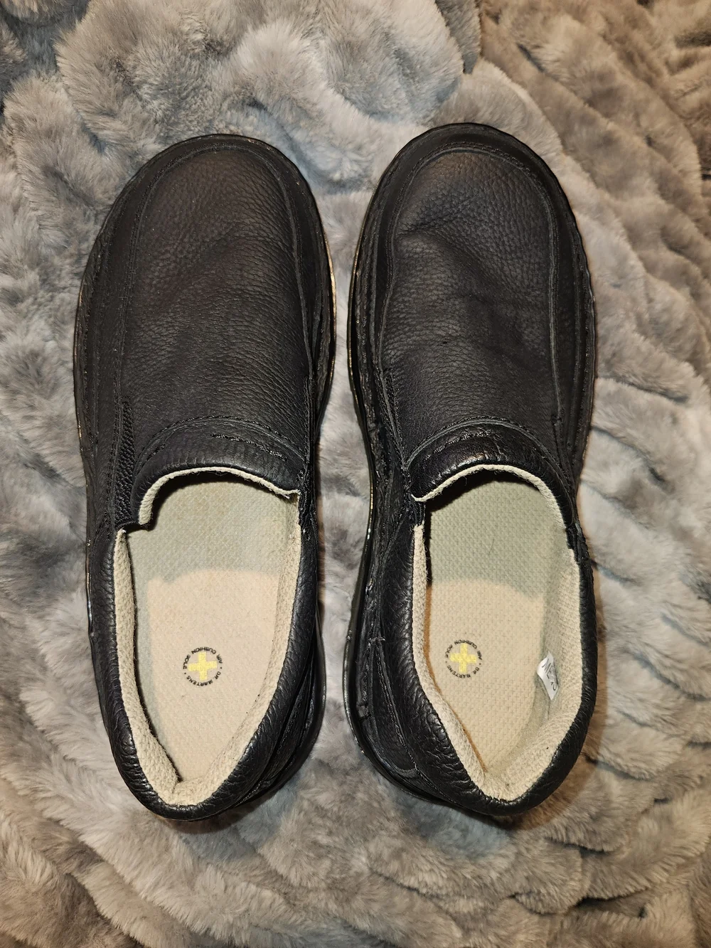 Dr. Martens Black Slip-On Leather Loafers